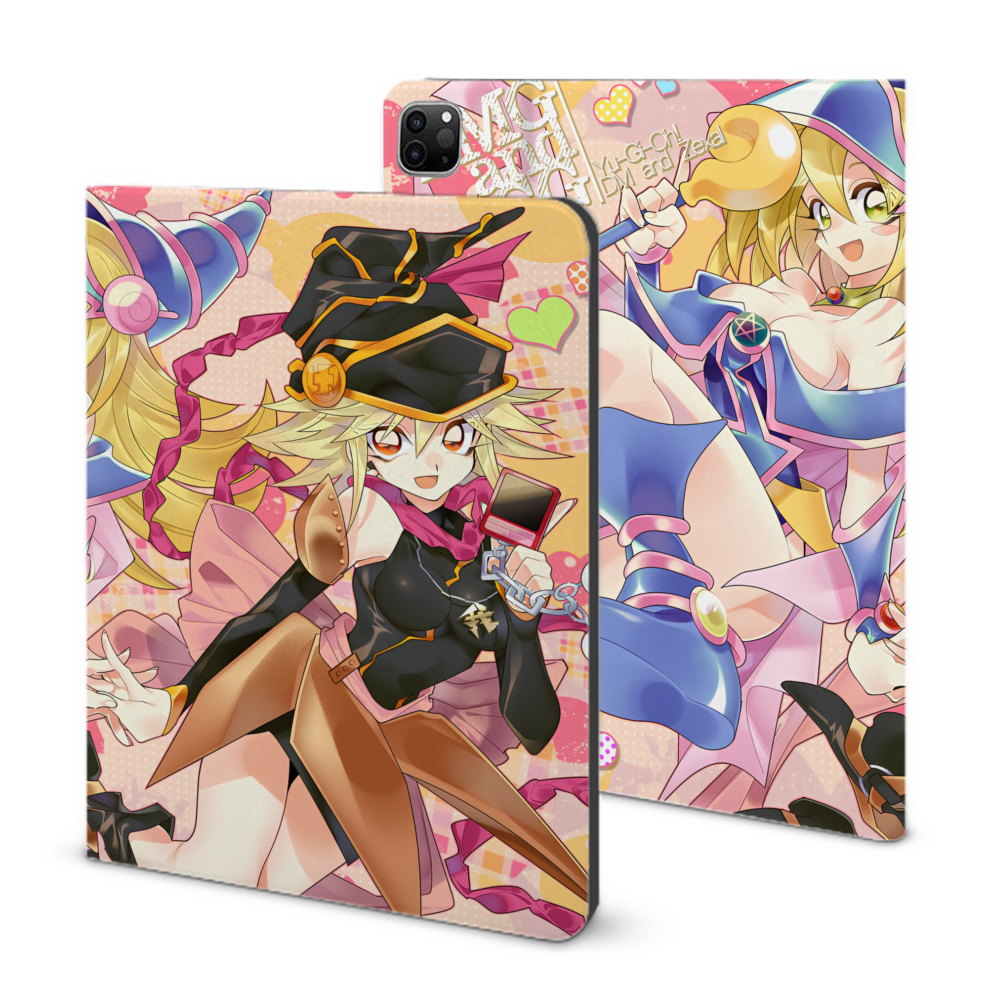 （画像用） 遊☆戯☆王 Yu-Gi-Oh! IPad ケース ブック型 PUレザー TPU 耐衝撃 軽量 薄型 ペン収納なし 全面保護 IPad 各モデル対応